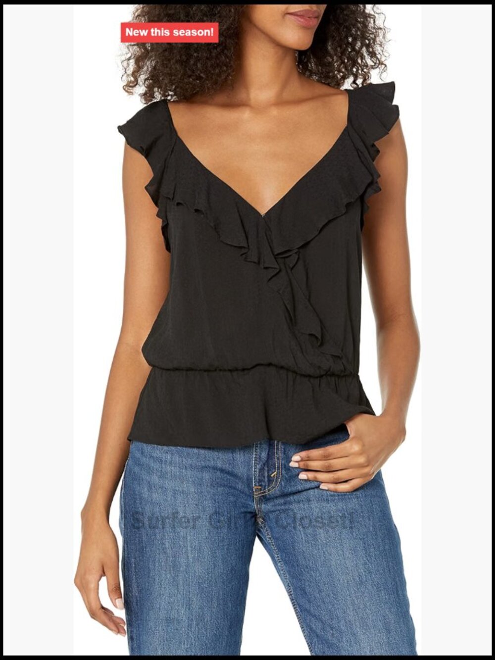PAIGE Fenna Top Sleeveless Blouse Sweetheart Neckline Ruffle Back (No color)
